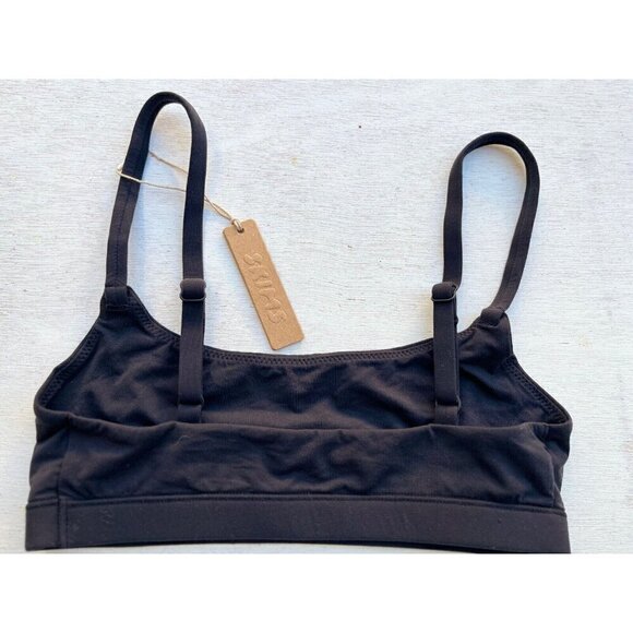 Skims Scoop Neck Bralette Bra BR-SCN-2025 Fit Everybody ONYX Kim Kardashian XXS - Picture 2 of 4